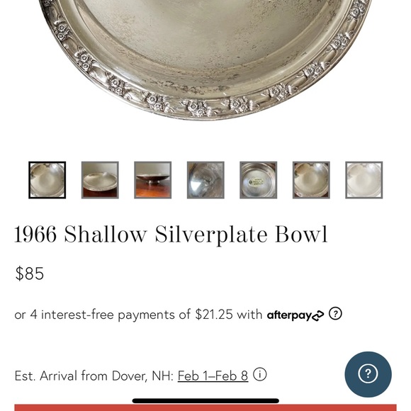 ONEIDA 1966 Shallow silver plate footed round bowl rose pattern vintage - Picture 2 of 10